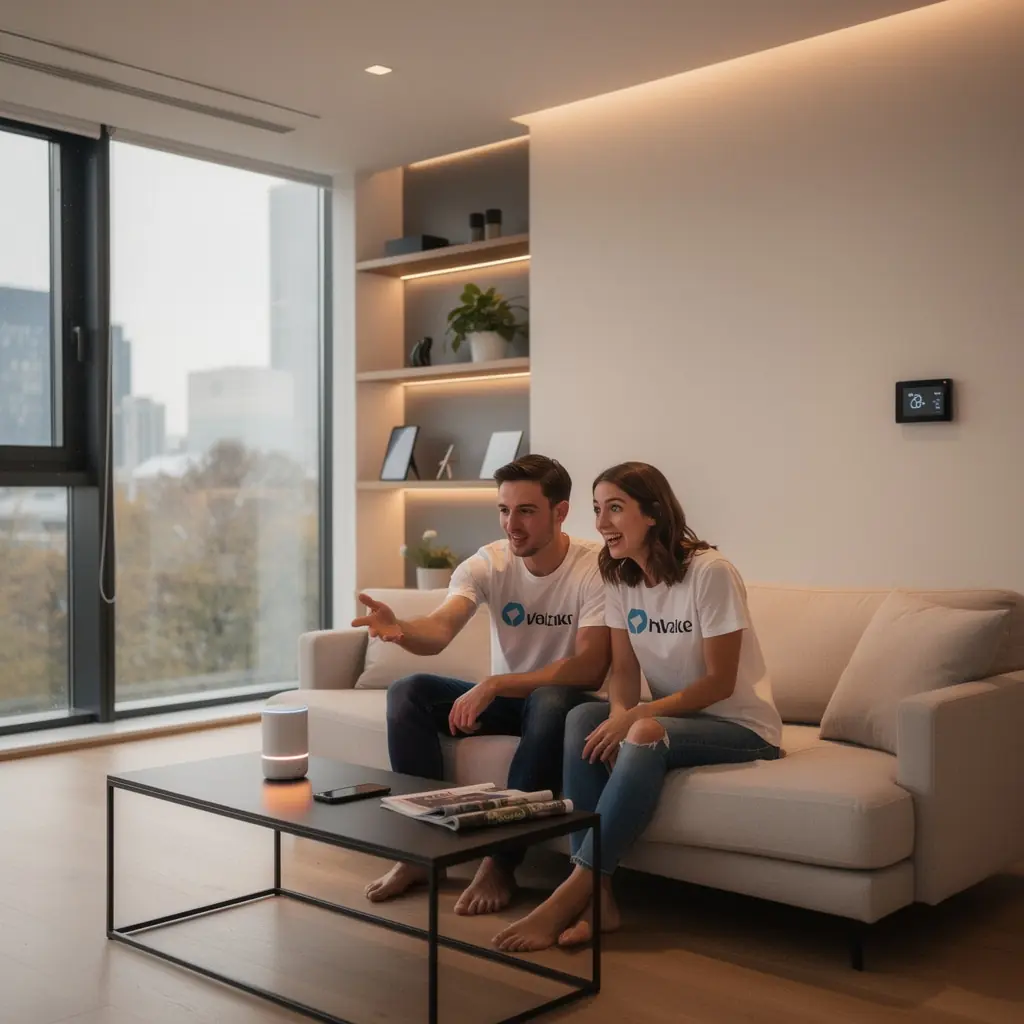 Умный дом с современными технологиями и системами автоматизации.