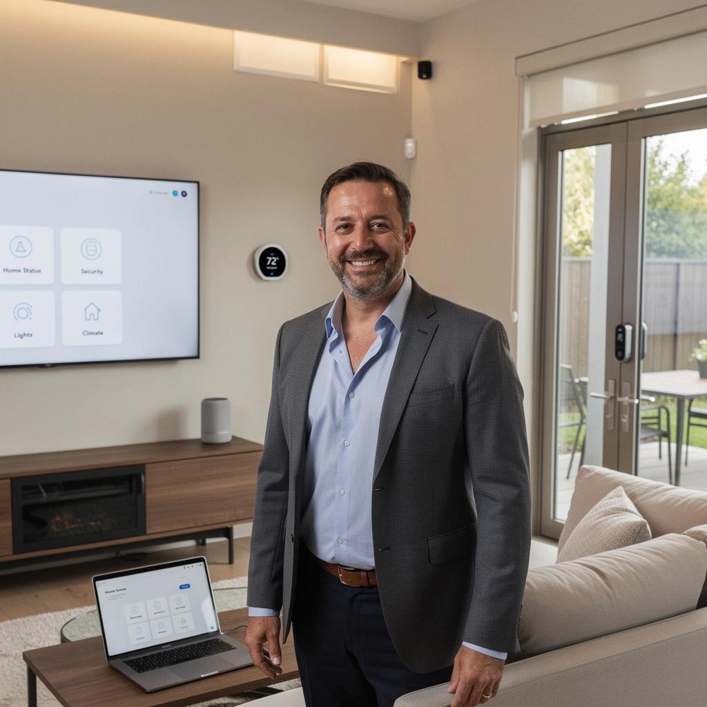 Смартфон, управляющий умным домом.